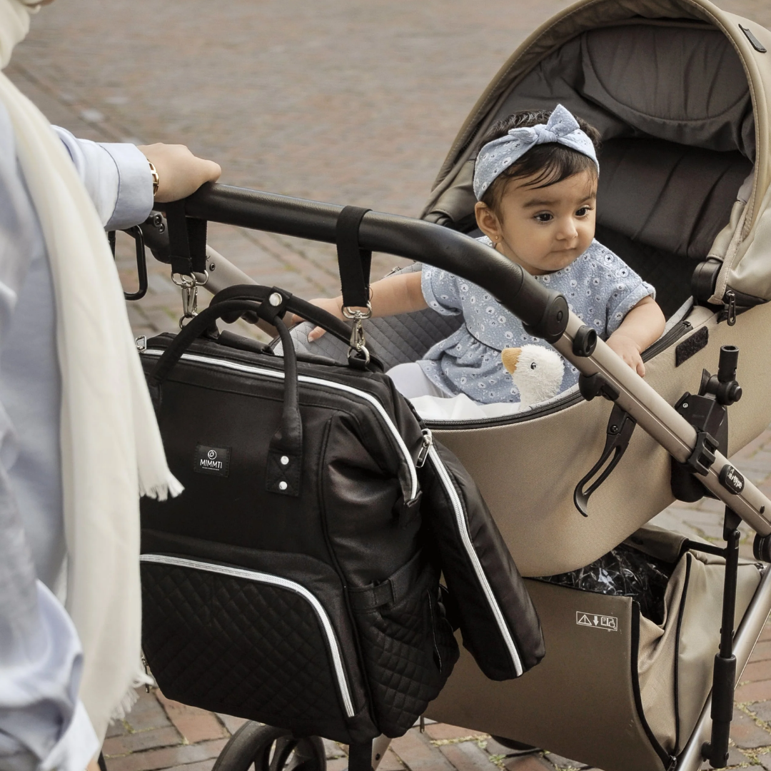 MIMMTI® 2.0 Leder-Wickeltasche, Familientasche, Reisetasche