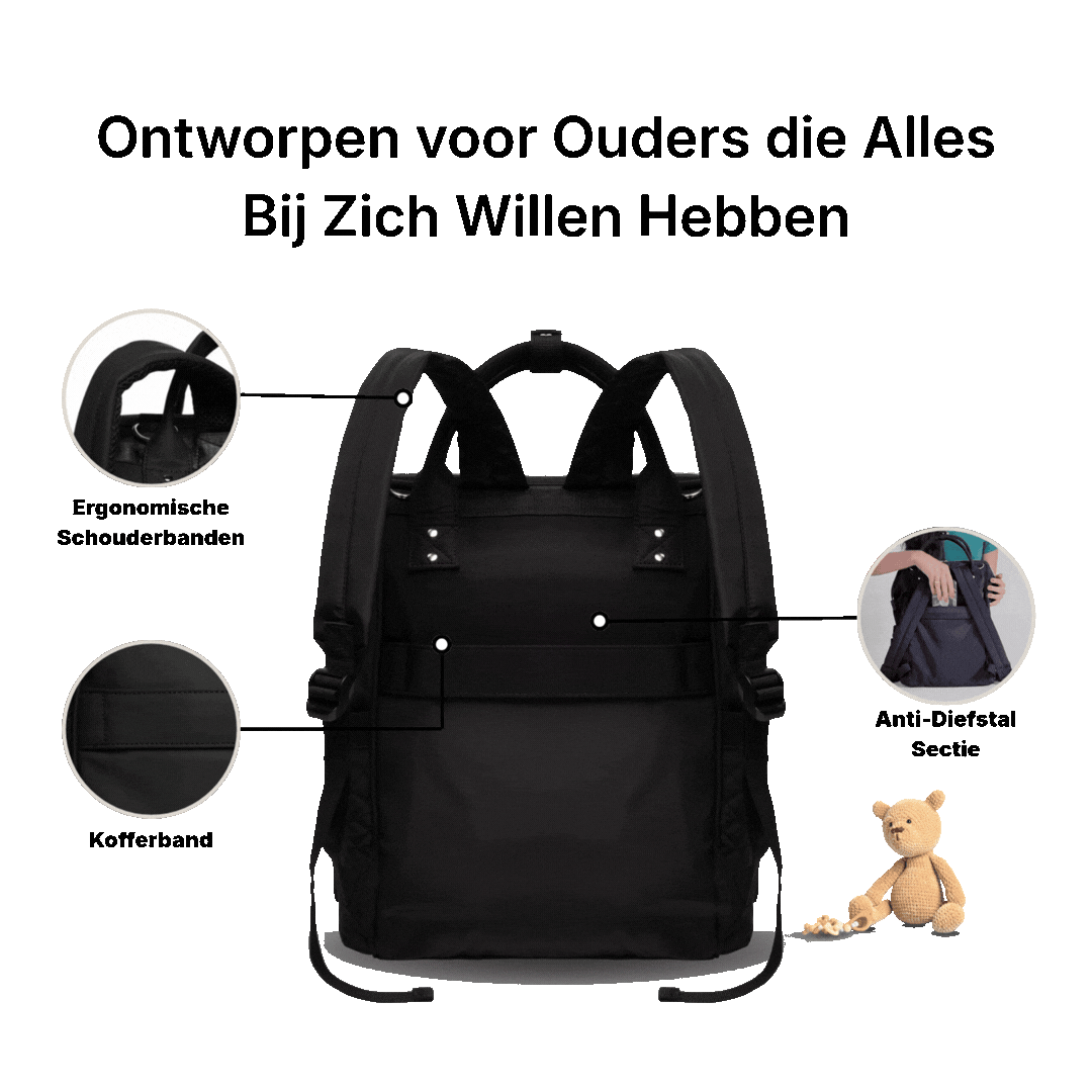 MIMMTI® 2.0 Leder-Wickeltasche, Familientasche, Reisetasche