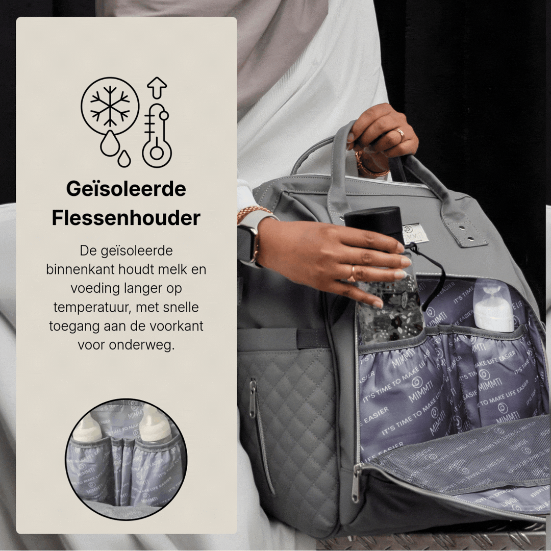 Kopie - MIMMTI® 2.0 Leren Luiertas