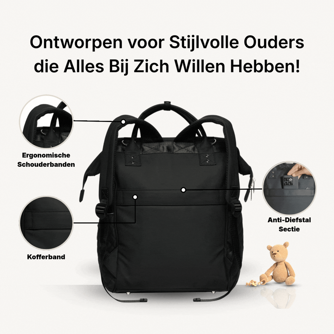 Kopie - MIMMTI® 2.0 Leren Luiertas