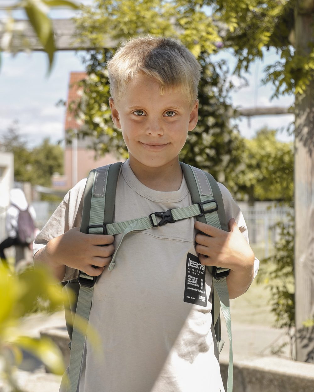 MIMMTI Kids Bag in mintgroen: Borstriem dicht en gaan