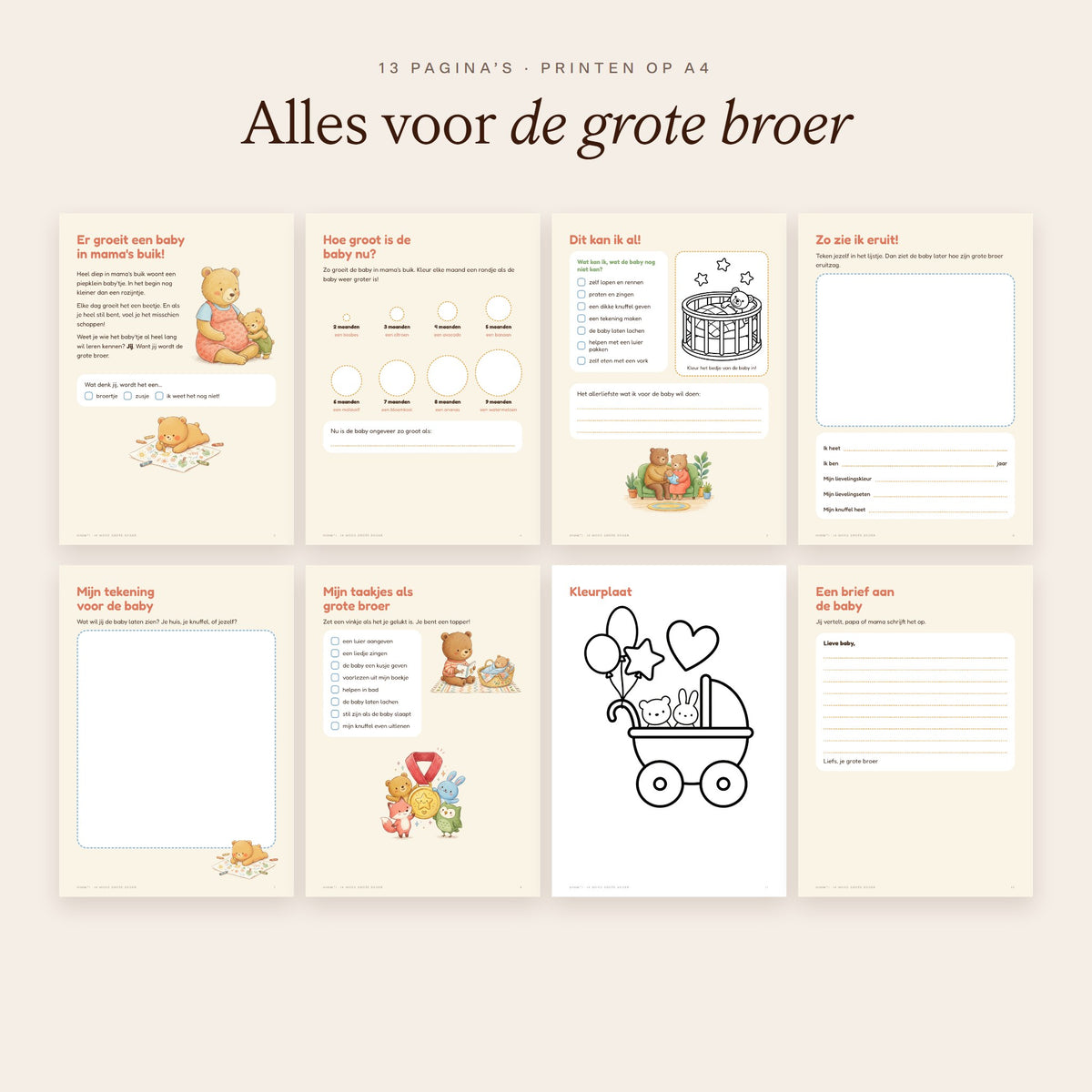 MIMMTI Ik word grote zus / grote broer - inhoud broer