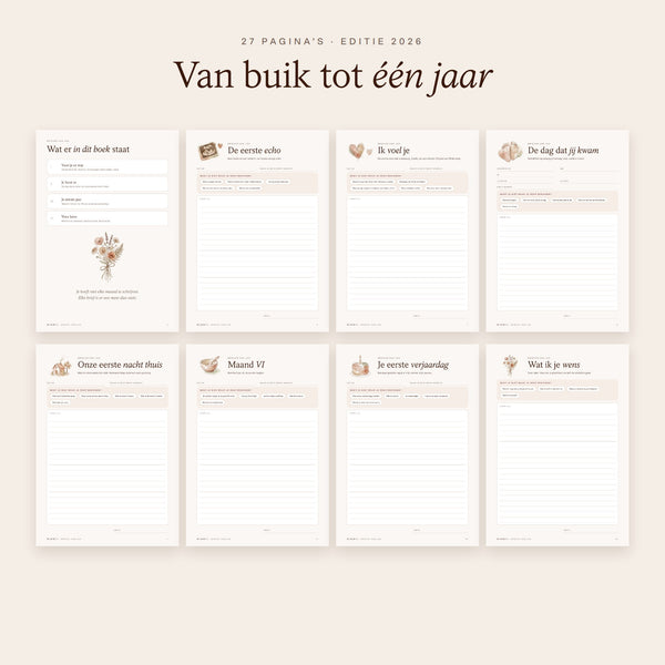 Van eerste echo tot eerste verjaardag