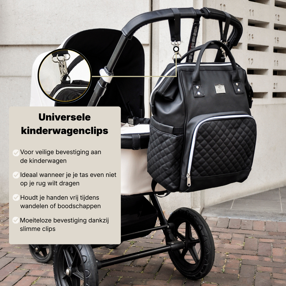 MIMMTI® 2.0 Vegan Leren Luiertas