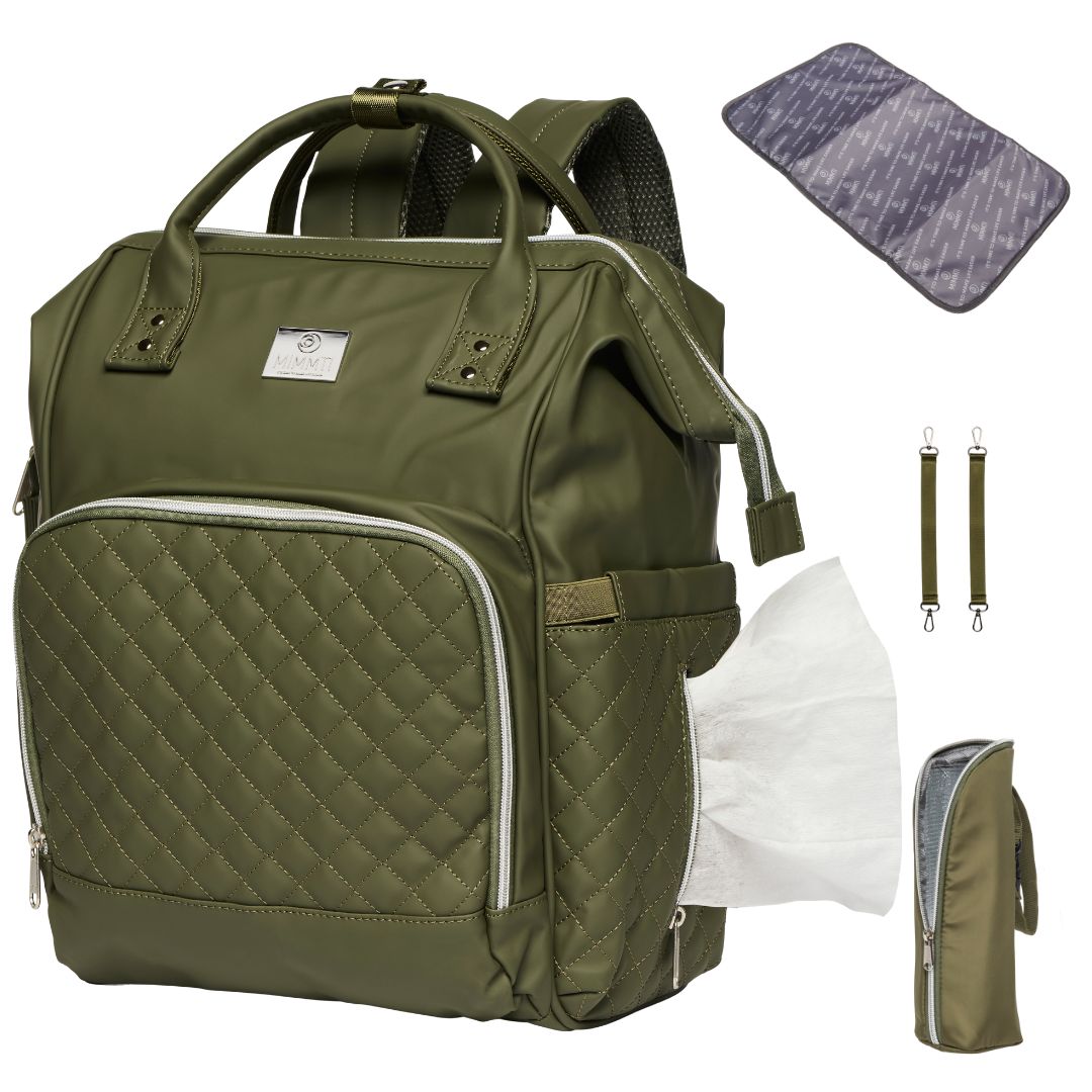 Mimmti NanaBeebi® 2.0 Leather Diaper Bag