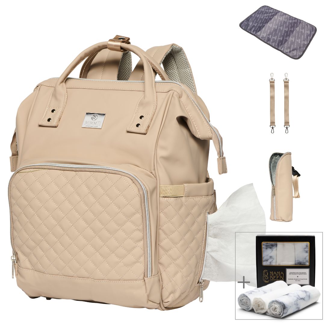 MIMMTI® 2.0 Leren Luiertas Bundel