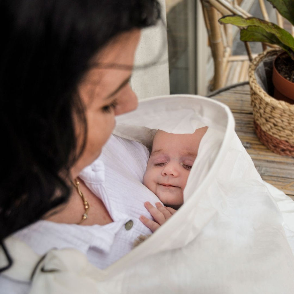 MIMMTI® Voedingsdoek bundel +3-Pack hydrofiele doeken