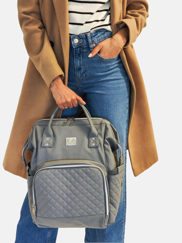 MIMMTI® 2.0 Leren Luiertas, Gezinstas, Reistas
