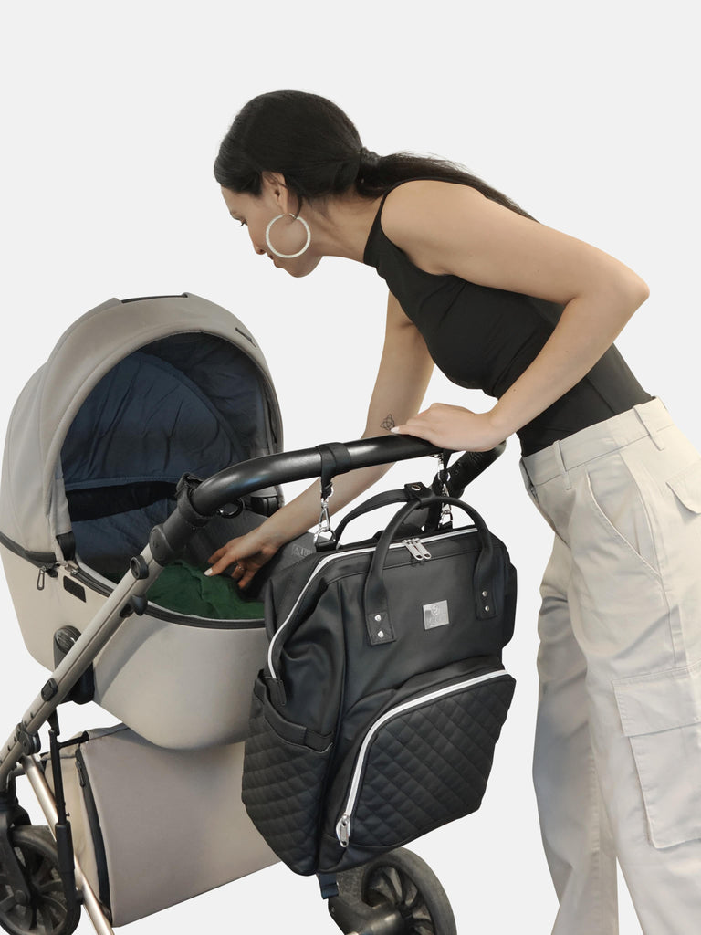 MIMMTI® 2.0 Leren Luiertas, Gezinstas, Reistas