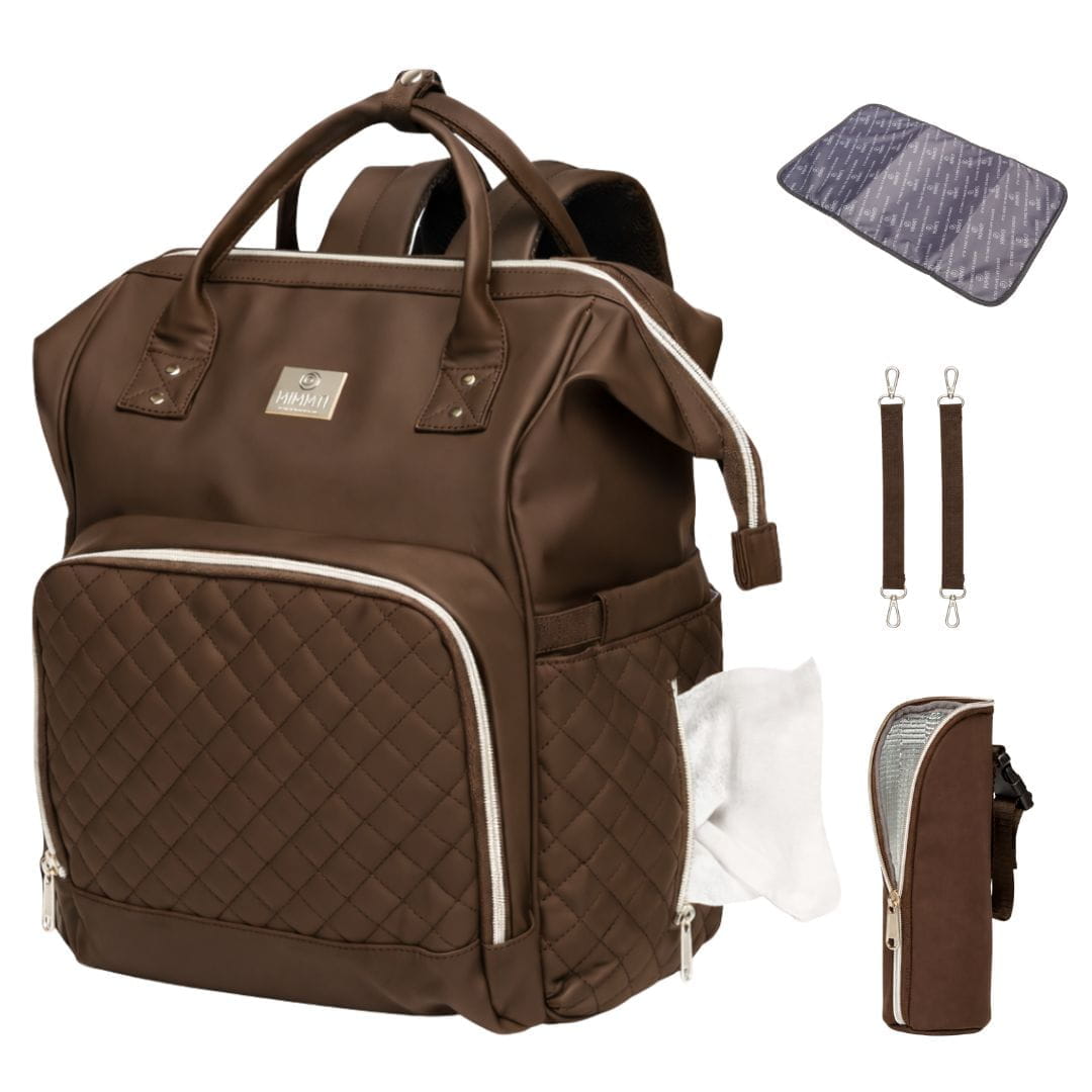 Mimmti NanaBeebi® 2.0 Leather Diaper Bag