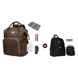 MIMMTI 2.0 espresso met MIMMTI Kids Bag zwart