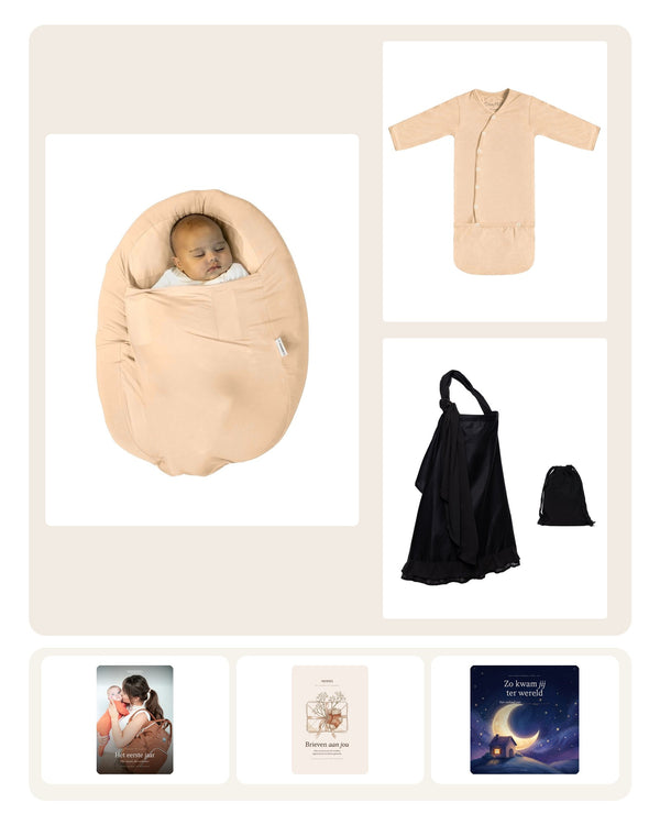 MIMMTI Slaappakket: Sleepynest + SleepyBeebi + voedingsdoek