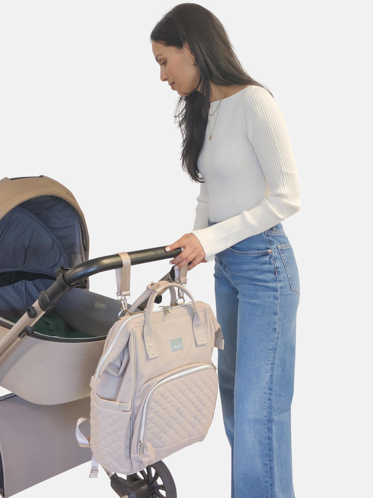 MIMMTI® 2.0 Leren Luiertas, Gezinstas, Reistas