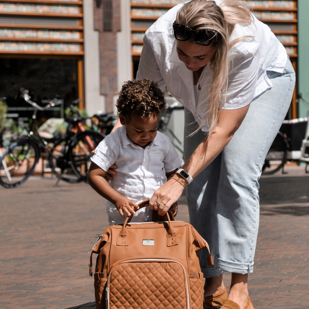 Kopie - MIMMTI® 2.0 Leren Luiertas