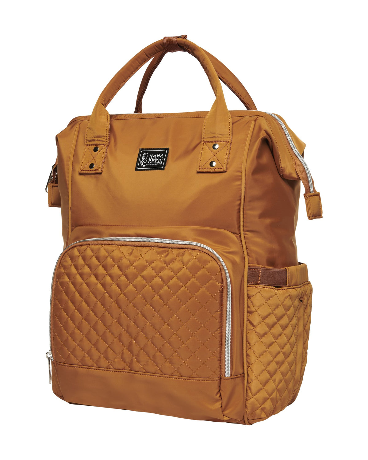 NanaBeebi 1.0 luiertas rugzak cognac (oud NanaBeebi-logo)