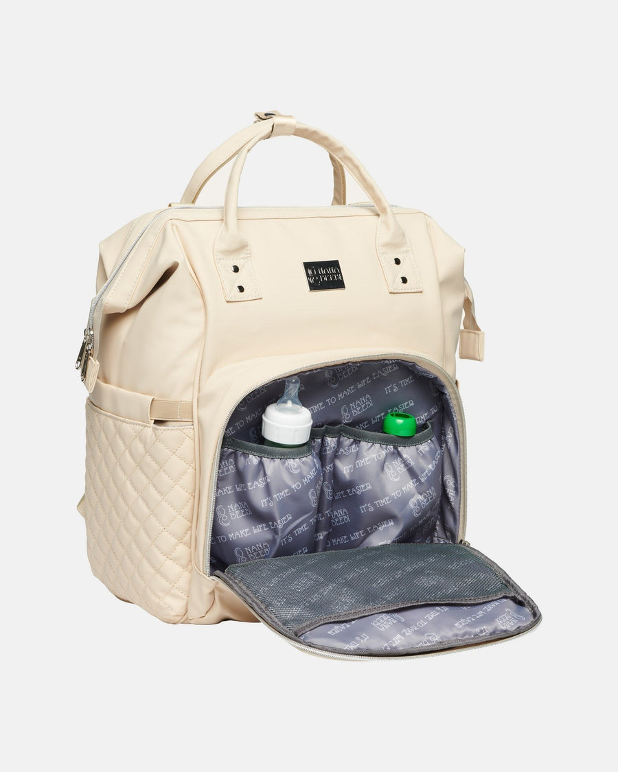 NanaBeebi 2.0 luiertas rugzak crème (outlet)
