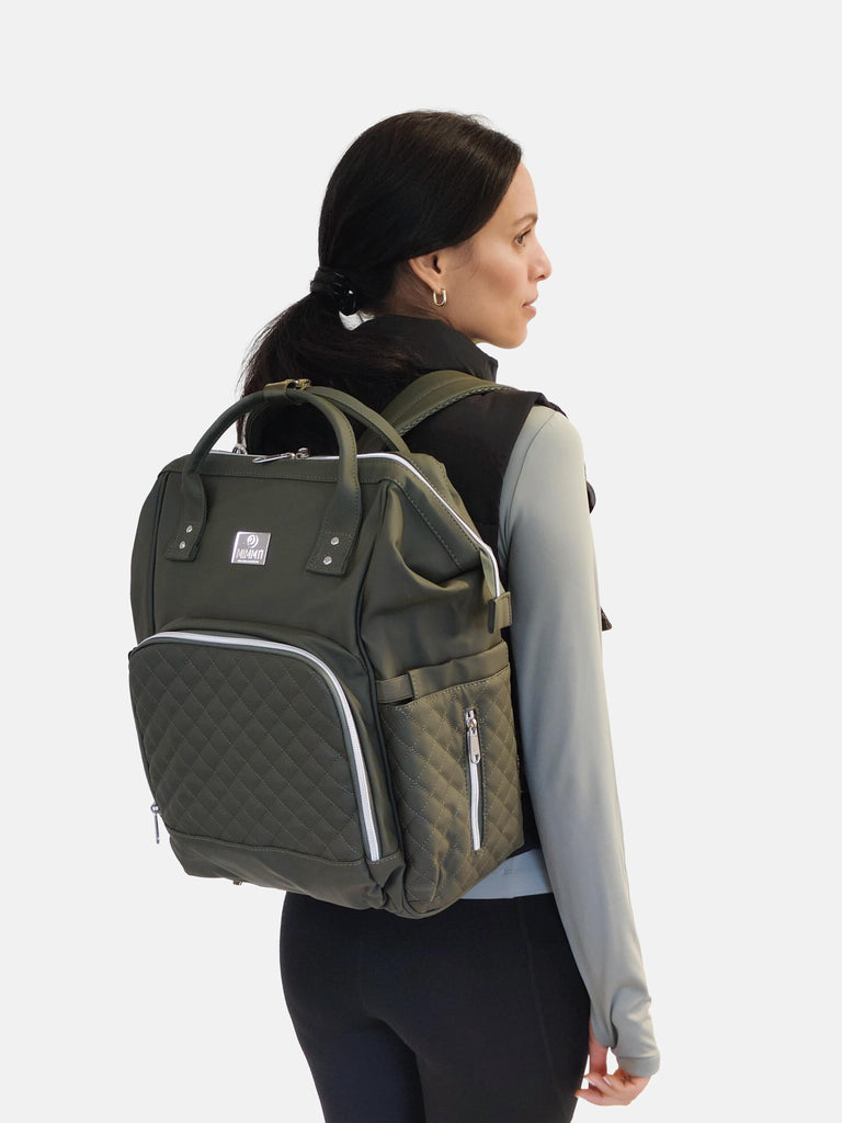 MIMMTI® 2.0 Leren Luiertas, Gezinstas, Reistas
