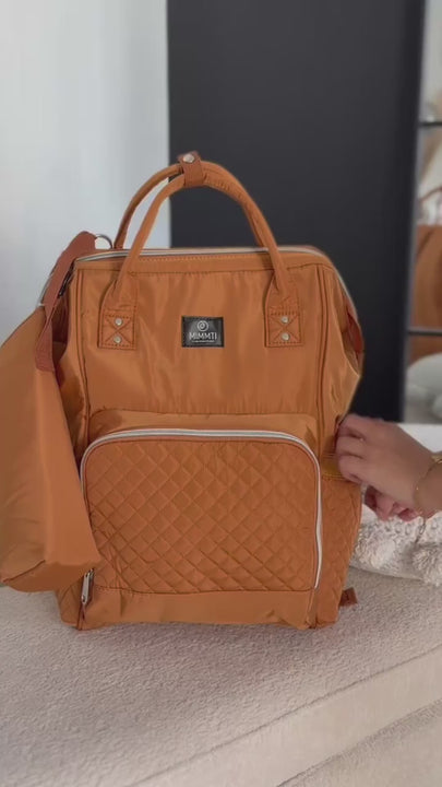 MIMMTI 1.0 luiertas rugzak cognac