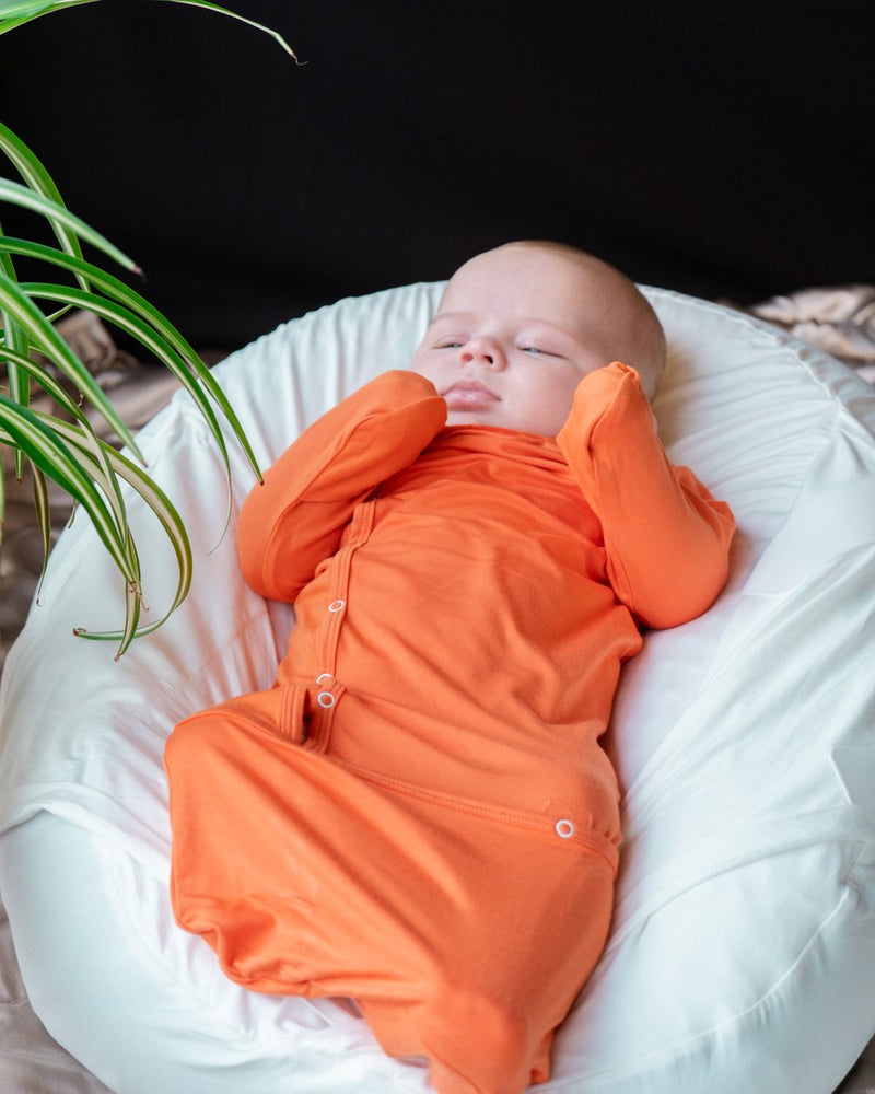 Voetjes warm, baby slaapt